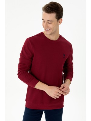 U.S. Polo Assn. Erkek Bordo Sweatshirt 50270882-VR014