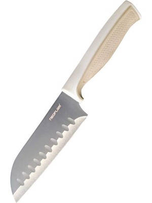 Neoflam Fika Mıcroban Santoku Bıçak Bej 13CM