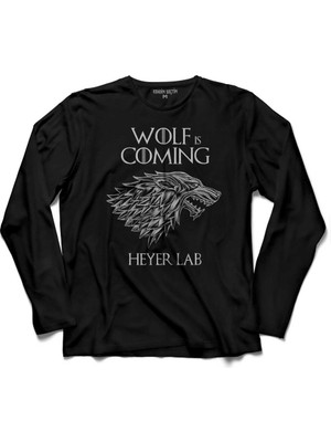 Kendim Seçtim Game Of Thrones Got House Stark Wolf Is Comıng Uzun Kollu Tişört