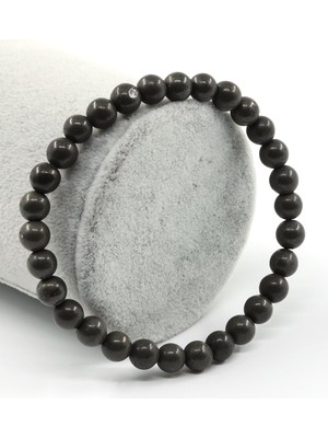 Alibaba Doğaltaş Pirit Doğal Taş Bileklik 6 mm Küre Kesim