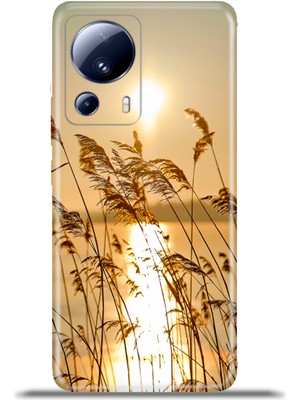 Cupcase Xiaomi Mi 13 Lite Kılıf Esnek Silikon Kamera Koruma 4K Desenli Özel Tasarım - Günbatımı 90