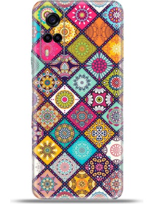 Cupcase Vivo Y53S Kılıf Esnek Silikon Kamera Koruma 4K Desenli Özel Tasarım - Girift