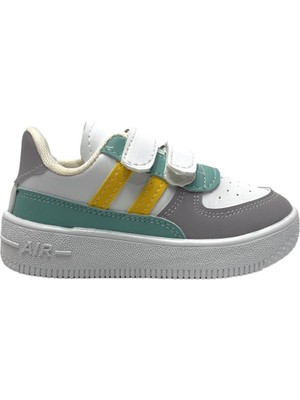 Liger Çocuk Sneaker Spor Ayakkabı Beyaz - Sarı