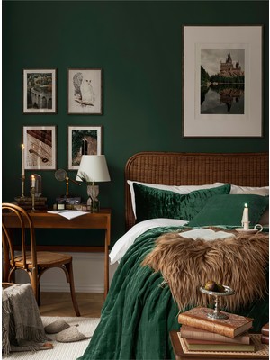 Artavessa 5 Parça Ahşap Çerçeve Görünümlü Mdf Tablo Seti