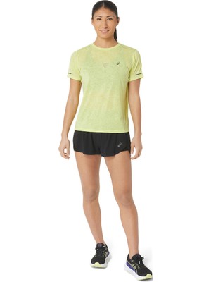 Asics Metarun Split Short Kadın Siyah Beyaz Şort 2012C858-001