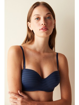 Penti Lotus Essentials Lacivert Sütyen Balensiz Dikişsiz Rahatlık ve Nefes Alabilir Yapı ile