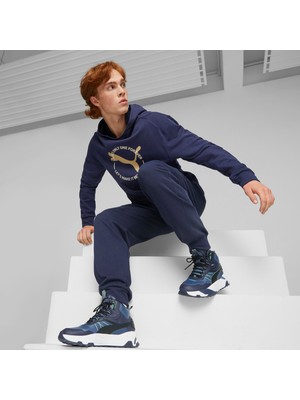 Puma Erkek Inky Blue-Puma Black-Puma Navy Puma Trinity Mid Hybrid L Mavi Erkek Günlük Spor Ayakkabı