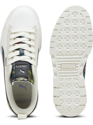 Puma Kadın Warm White-Puma Black Puma Mayze Lıberty Kırık Beyaz Kadın Günlük Spor Ayakkabı