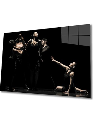 Bay Çağrı Dansçılar Cam Tablo