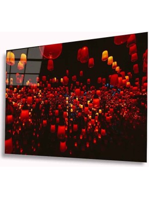 Bay Çağrı Sarkıt Işıklar Cam Tablo 4mm Dayanıklı Temperli Cam