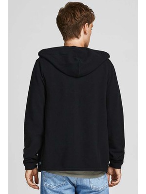 Jack & Jones Kapüşonlu Fermuarlı Örme Hırka - 12190154