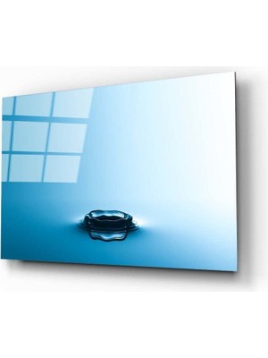Bay Çağrı Su Damlasi Cam Tablo
