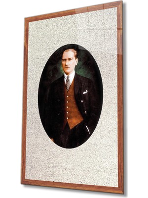 Bay Çağrı Atatürk Cam Tablo 4 mm Dayanıklı Temperli Cam