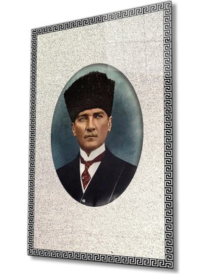 Bay Çağrı Atatürk Cam Tablo 4 mm Dayanıklı Temperli Cam