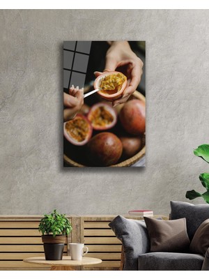 Bay Çağrı Meyveler Cam Tablo 4mm Dayanıklı Temperli Cam