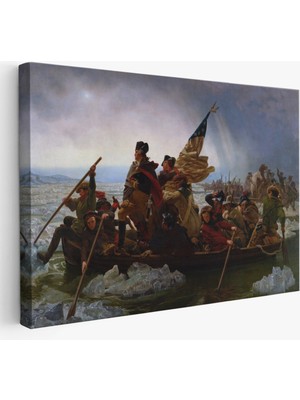 Dekoratifhane Washington Delaware'i Geçiyor Tablosu - Washington Crossing The Delaware -6543