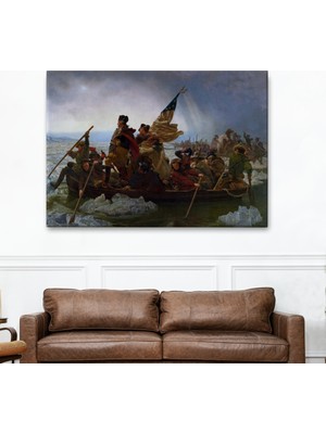 Dekoratifhane Washington Delaware'i Geçiyor Tablosu - Washington Crossing The Delaware -6543