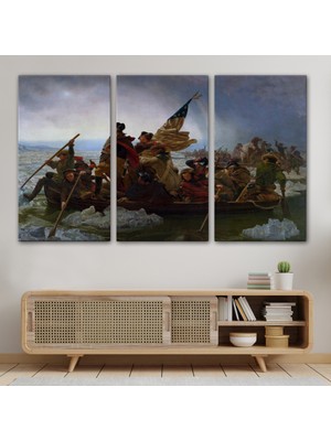 Dekoratifhane Washington Delaware'i Geçiyor Tablosu - Washington Crossing The Delaware -6543