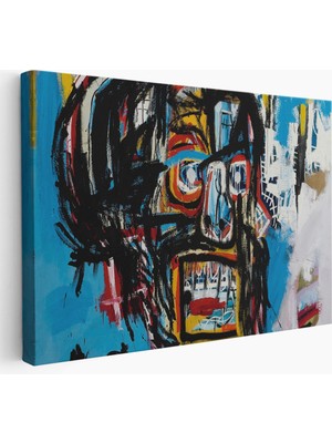 Dekoratifhane Jean Michel Basquiat'in Untitled Kafatası Kanvas TABLO-5031