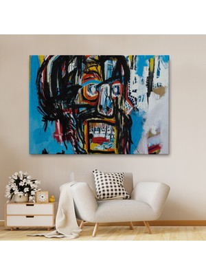 Dekoratifhane Jean Michel Basquiat'in Untitled Kafatası Kanvas TABLO-5031