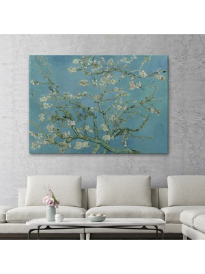 Dekoratifhane Vincent Van Gogh-Blossoming Badem Ağacı Eseri / Blossoming Almond Tree (1890)-5164