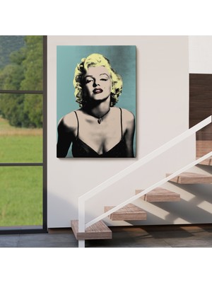 Dekoratifhane Marilyn Monroe Sarı Saçlı  Kadın Modern Duvar SANATI-5251