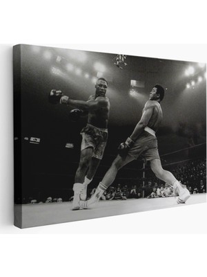 Dekoratifhane Muhammed Ali-Joe Frazier Tablosu, Spor Salonu Motivasyon TABLOSU-5089