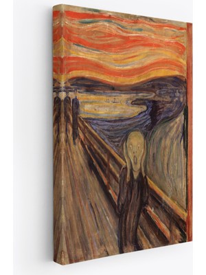 Dekoratifhane Edvard Munch'un Çığlık Isimli Eseri Kanvas TABLO-5116