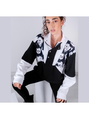 Vatkalimon Kadın  Yarım Fermuarlı Polar Sweatshirt