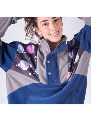 Vatkalimon Kadın  Yarım Fermuarlı Polar Sweatshirt