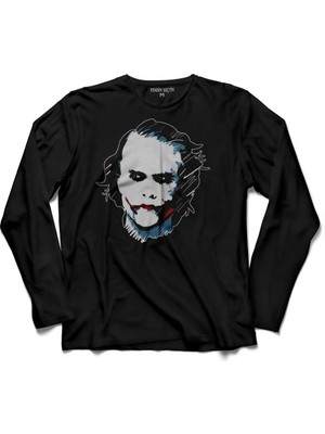 Kendim Seçtim Batman Betmen Kara Şovalye Joker Dark Knıght Uzun Kollu Tişört