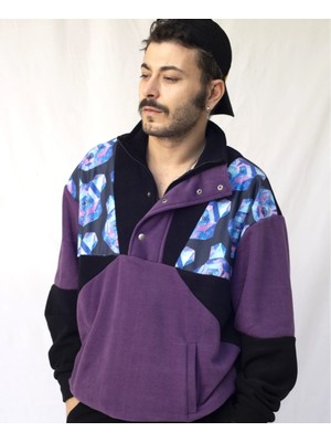 Vatkalimon Erkek  Yarım Fermuarlı Polar Sweatshirt