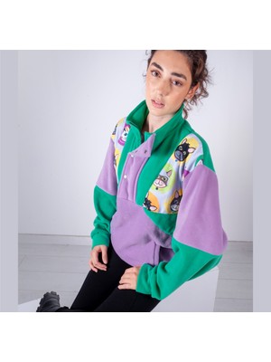 Vatkalimon Kadın  Yarım Fermuarlı Polar Sweatshirt