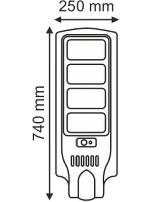 Helıos Sensörlü Solar Sokak Aydınlatma -3803