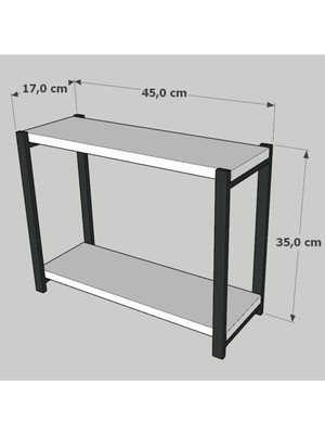 Furnature Design Metal Mutfak Tezgah Üstü Organizer 2 Yüksek Raflı Banyo Mutfak Düzenleyici Atlantik Çam