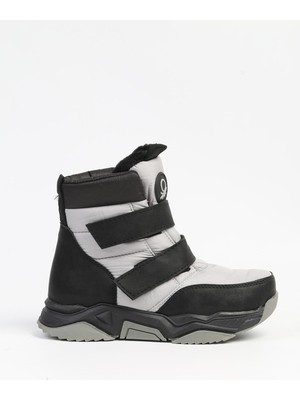 Benetton Benetton® | BN-70000 - 3256 Gri Siyah - Çocuk Bot