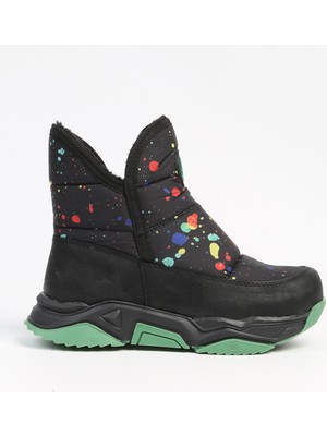 Benetton BN-50046 - 3256 Siyah Yeşil -Çocuk Bot