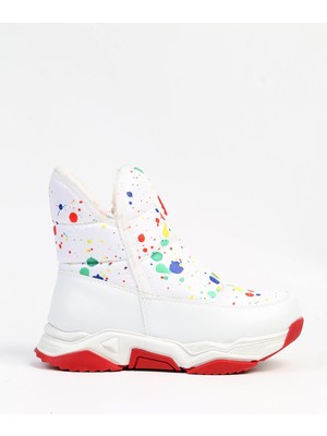 Benetton Benetton® | BN-50046 - 3256 Beyaz Kirmizi - Çocuk Bot