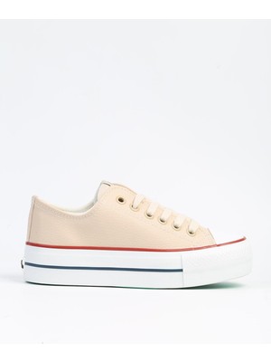Benetton |BN-31122 - 3114 Bej - Kadın Spor Ayakkabı