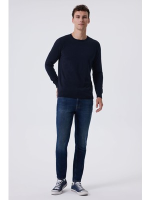 Lee Cooper Marten Erkek O Yaka Kazak Lacivert