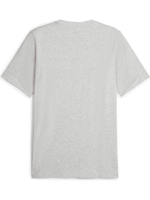 Puma Erkek Light Gray Heather Puma Squad Graphic Tee Açık Gri Erkek T-Shirt