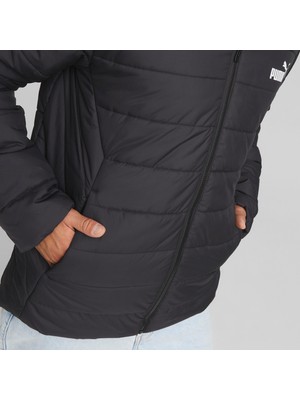 Puma Erkek Puma Black Puma Ess Hooded Padded Jacket Siyah Erkek Kapüşonlu Mont