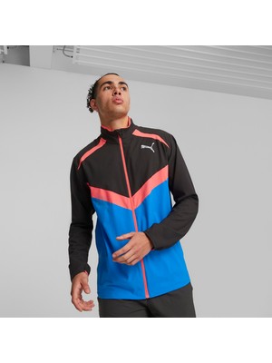 Puma Erkek Puma Black-Ultra Blue Puma Run Ultraweave Jacket Siyah Erkek Ceket