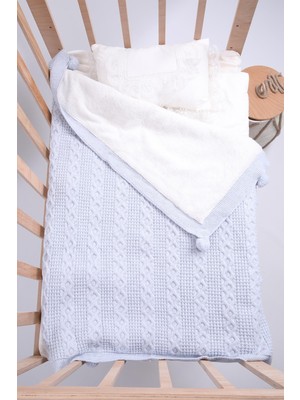 Baby Hola Babyhola   Triko Velsoft Bebek Battaniye Yenidoğan Hastane Çıkışı 4041