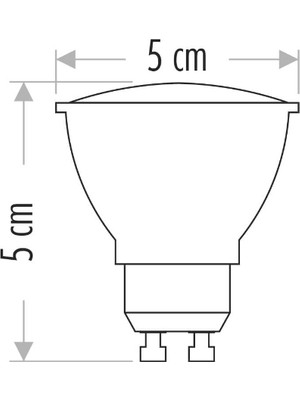 Cata CT-4211 8W 220V Gu-10 Duylu LED Ampul Beyaz 5 Adet