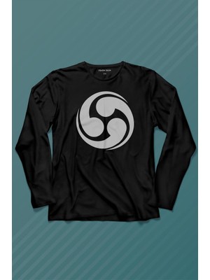 Kendim Seçtim Orochimaru Rajin Logo Susake Unchia Symbol Uzun Kollu Tişört Baskılı T-Shirt