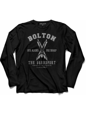 Kendim Seçtim Game Of Thrones House House Bolton Logo Uzun Kollu Tişört