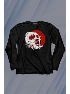 Kendim Seçtim Attack Of Tittan Anime Japanese Japonca Dizi Uzun Kollu Tişört Baskılı T-Shirt