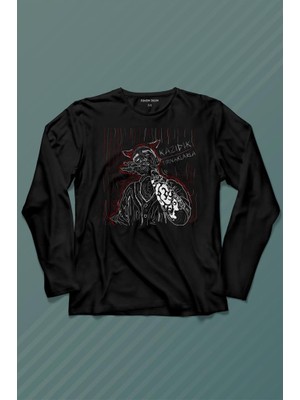 Kendim Seçtim Ezhel Sercan Ipekçioğlu Kazıdık Tırnaklarla Uzun Kollu Tişört Baskılı T-Shirt