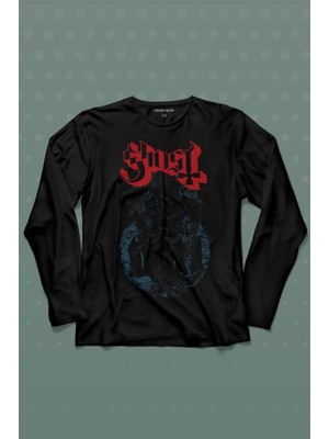 Kendim Seçtim Ghost Bc Papaz Kilise Hayalet Uzun Kollu Tişört Baskılı T-Shirt